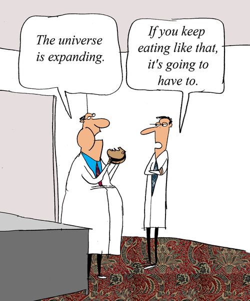 'The universe is expanding.'