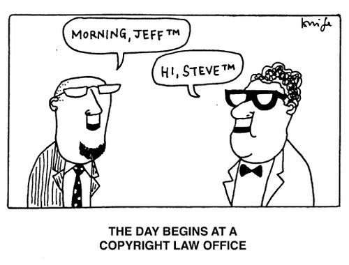 The day begins at the copyright office - "Morning Jeff(TM)"...