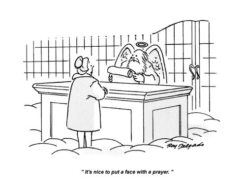 'It's nice to put a face with a prayer.'