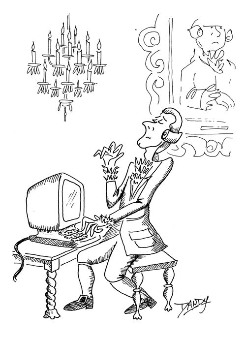 Mozart on a computer,