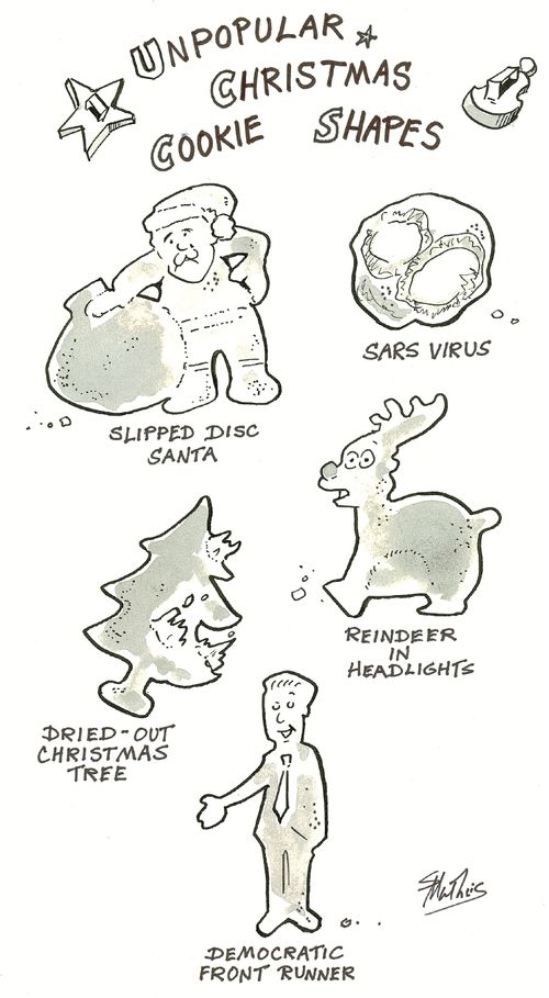 Unpopular Christmas cookie shapes