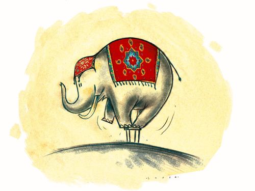 Circus elephant.
