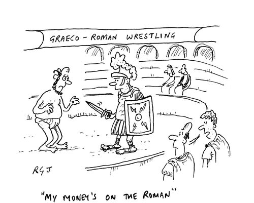 'My money's on the Roman.'