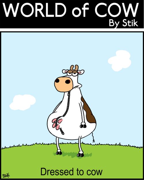 Dressed to cow