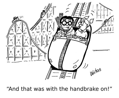 "And that was with the handbrake on!"