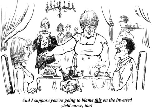 'And I suppose you're going to blame this on the inverted yield curve, too!'