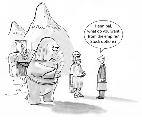 'Hannibal, what do you want from the empire? Stock options?'