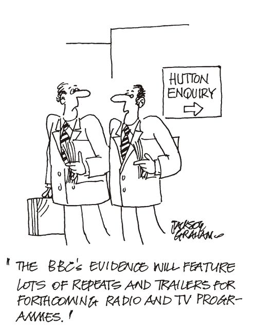 'The BBC's evidence will feature lots of repeats and trailers for forthcoming radio and tv programmes.'