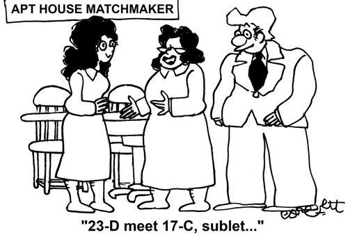 '23-D meet 17-C, sublet...'