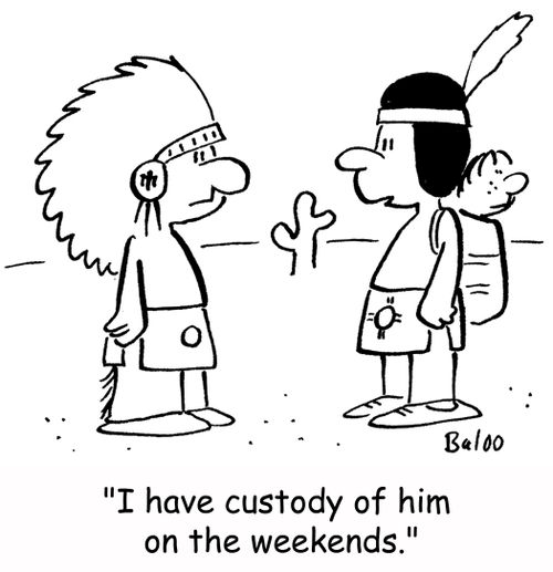 'I have custody of him on the weekends.'