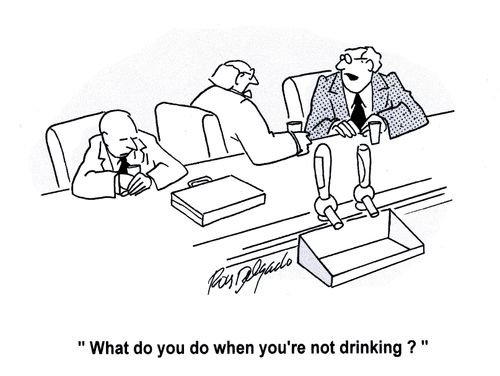 'What do you do when you're not drinking?'