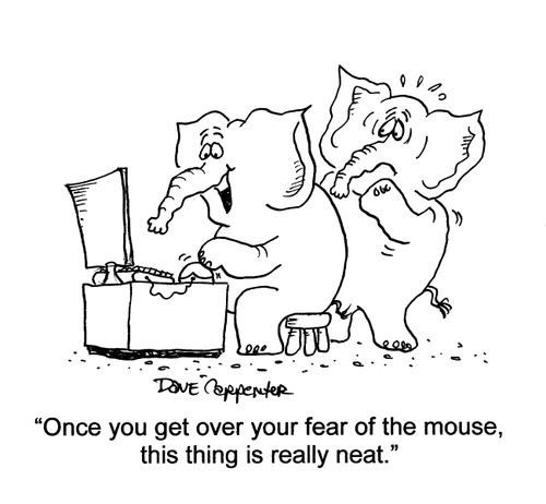 'Once you get over your fear of the mouse, this thing is really neat.'