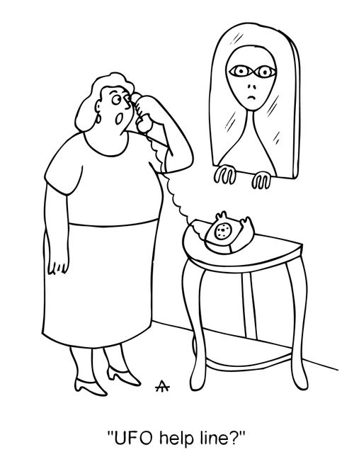 'UFO help line?'