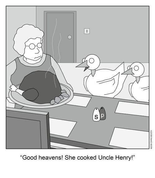 "Good heavens! She cooked Uncle Henry!"
