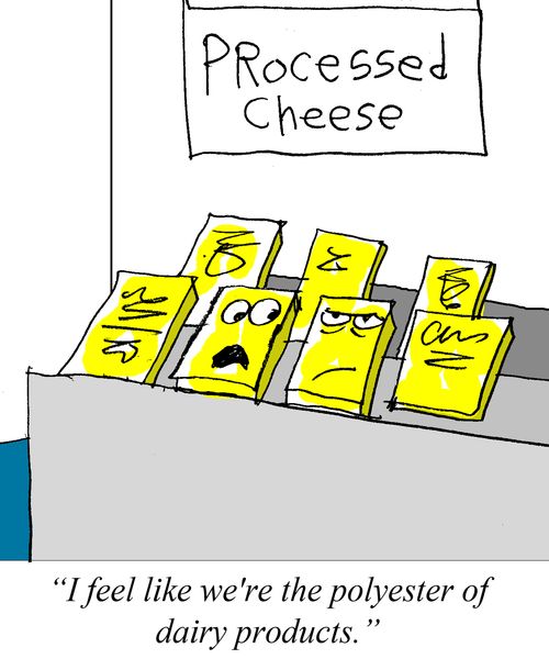 "I feel like we are the polyester of dairy products."