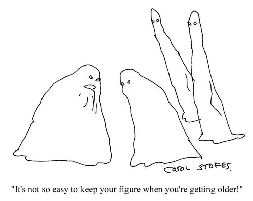 'It's not so easy to keep your figure when you're getting older!'