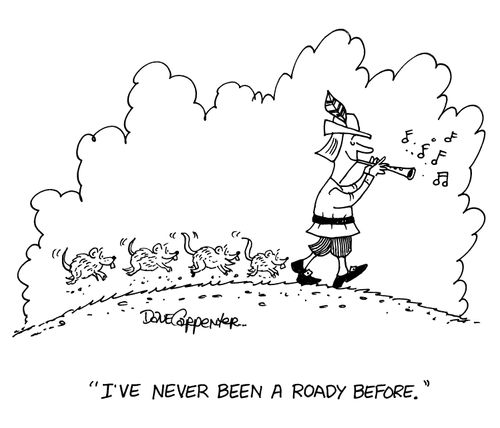 'I've never been a roady before.'