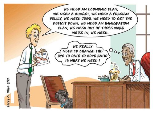 'We need an economic plan, we need a budget, we need a foreign policy, we need jobs. . .'