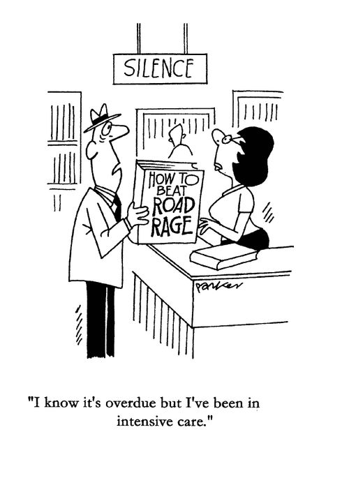 'I know it's overdue but I've been in Intensive Care.'