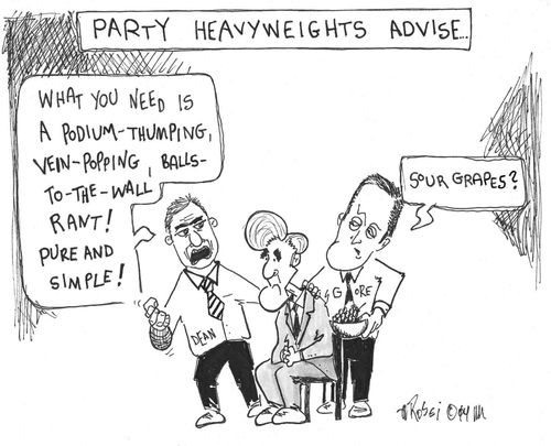 Dean and Gore Advise Kerry.