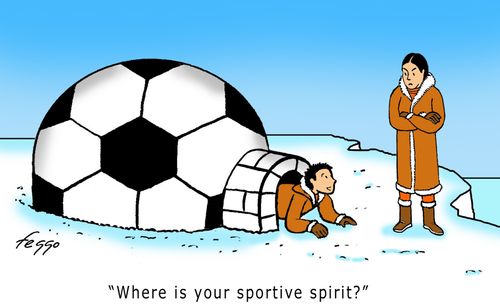 'Where is your sportive spirit?'