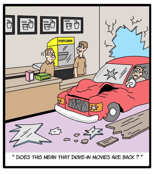 'Does this mean that drive-in movies are back?'