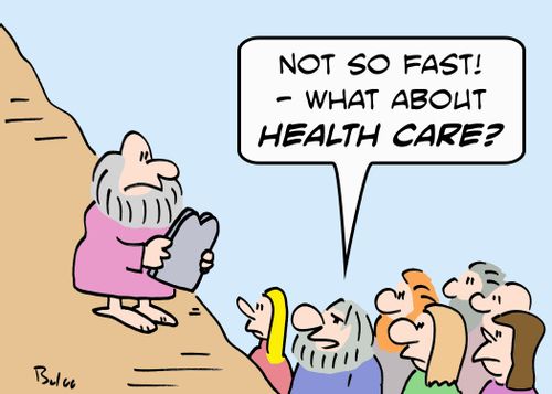 'Not so fast - What about health care?'