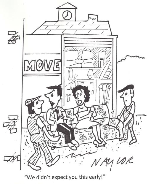 'We didn't expect you this early!'