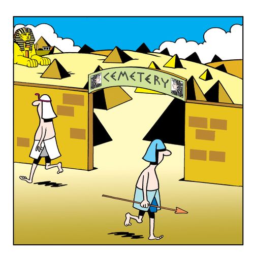 Egyptian cemetery.