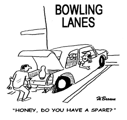 'Honey, do you have a spare?'