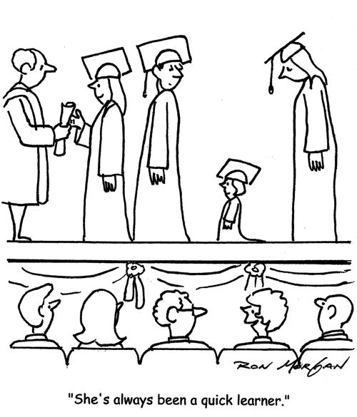 "She's always been a quick learner."