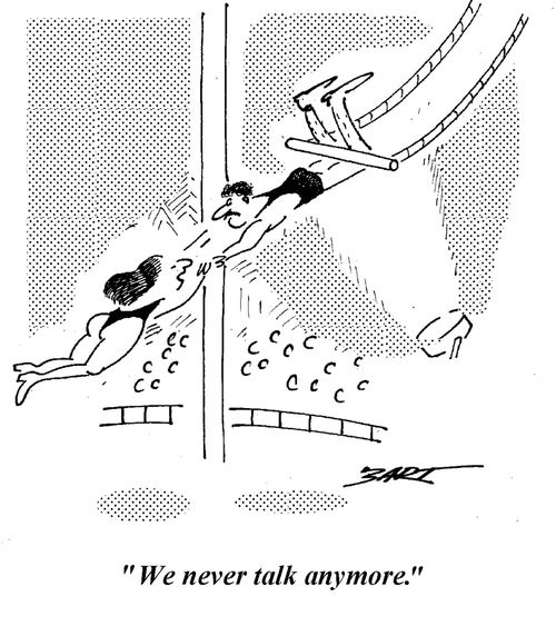 "We never talk anymore."