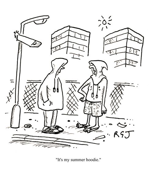 'It's my summer hoodie.'