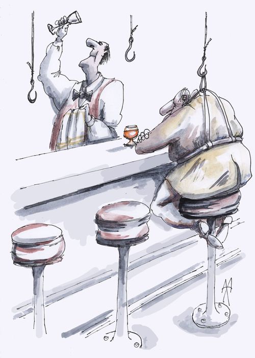 A man at the bar