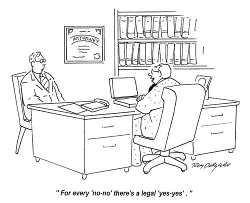 'For ever 'no-no' there's a legal 'yes-yes'.'