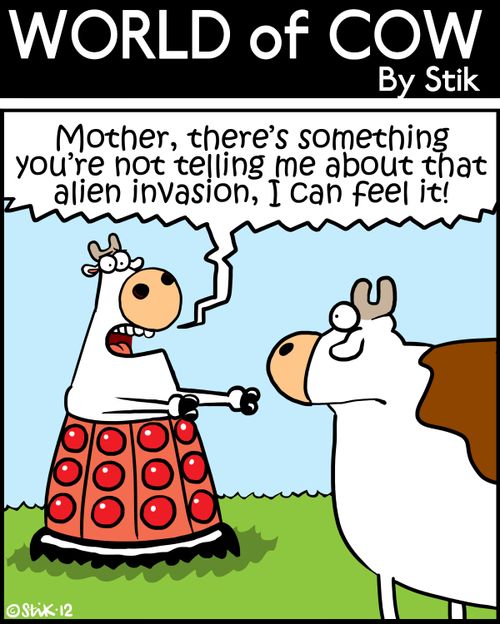 'Mother, there's something you're not telling me about that alien invasion, I can feel it!'