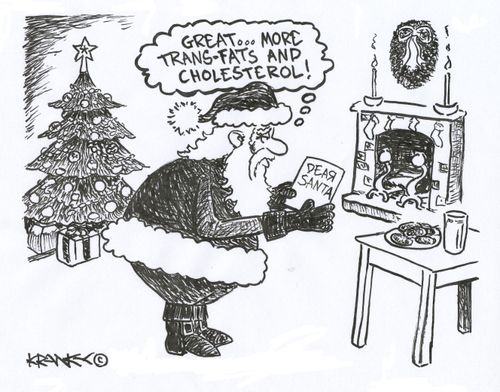 'Great, more trans-fats and cholesterol!'