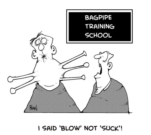 "I said 'blow' not 'suck'!"