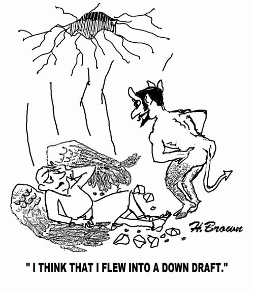 'I think that I flew into a down draft.'