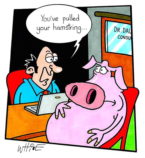 "You've pulled your hamstring..."