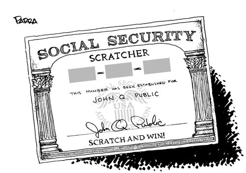 Social Security Scratcher.