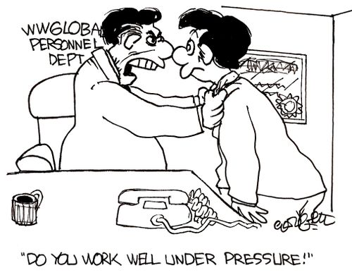 WWGlobal Personnel: 'Do you work well under pressure!'