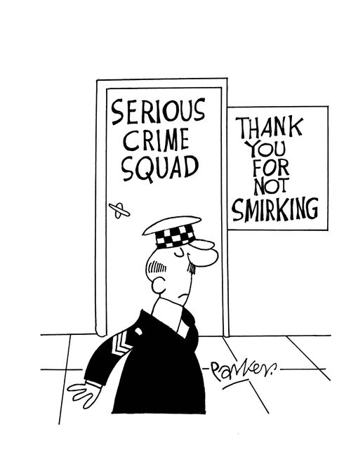 Serious crime Squad - Thank you for not smirking.
