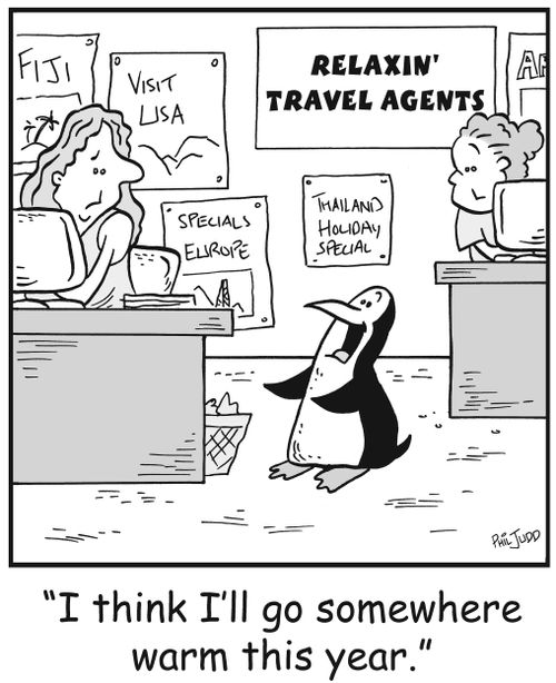 'I think I'll go somewhere warm this year.'