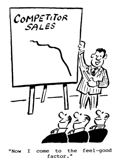 Competitior Sales - "Now I come to the feel good factor"