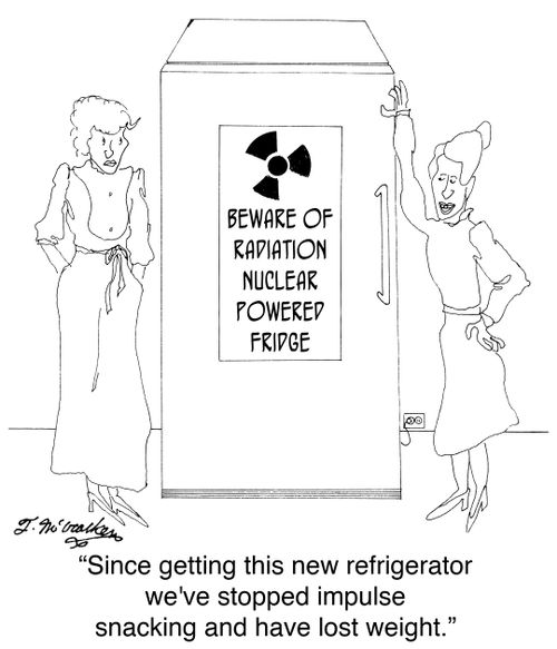 'Since getting this new refrigerator we've stopped impulse snacking and have lost weight.'