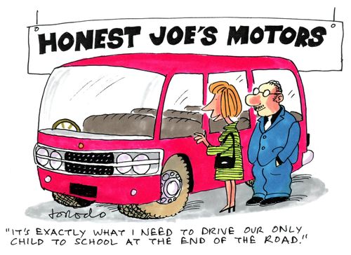 'It's exactly what I need to drive our only child to school at the end of the road.'
