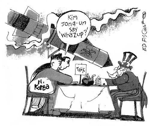 "Kim Jong-un say 'Whaz up?'"