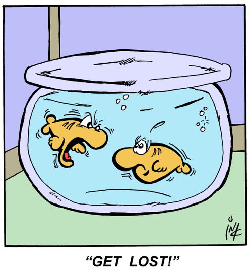 'Get lost!'