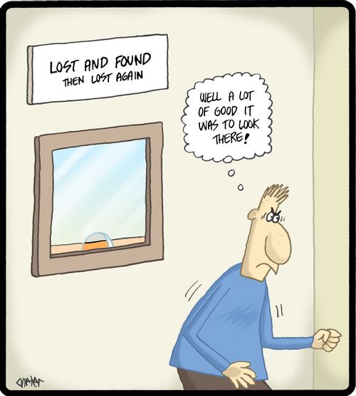 'Well a lot of good it was to look there!'
